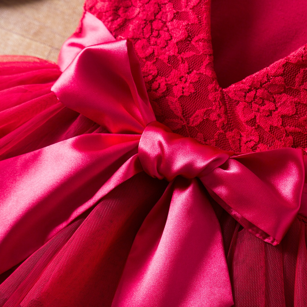 Đầm Công Chúa Dự Tiệc Giáng Sinh Năm Mới Cho Bé Gái