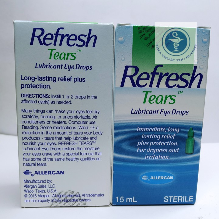 Nước mắt nhân tạo Refresh Tears - Hộp 15ml | Thế Giới Skin Care