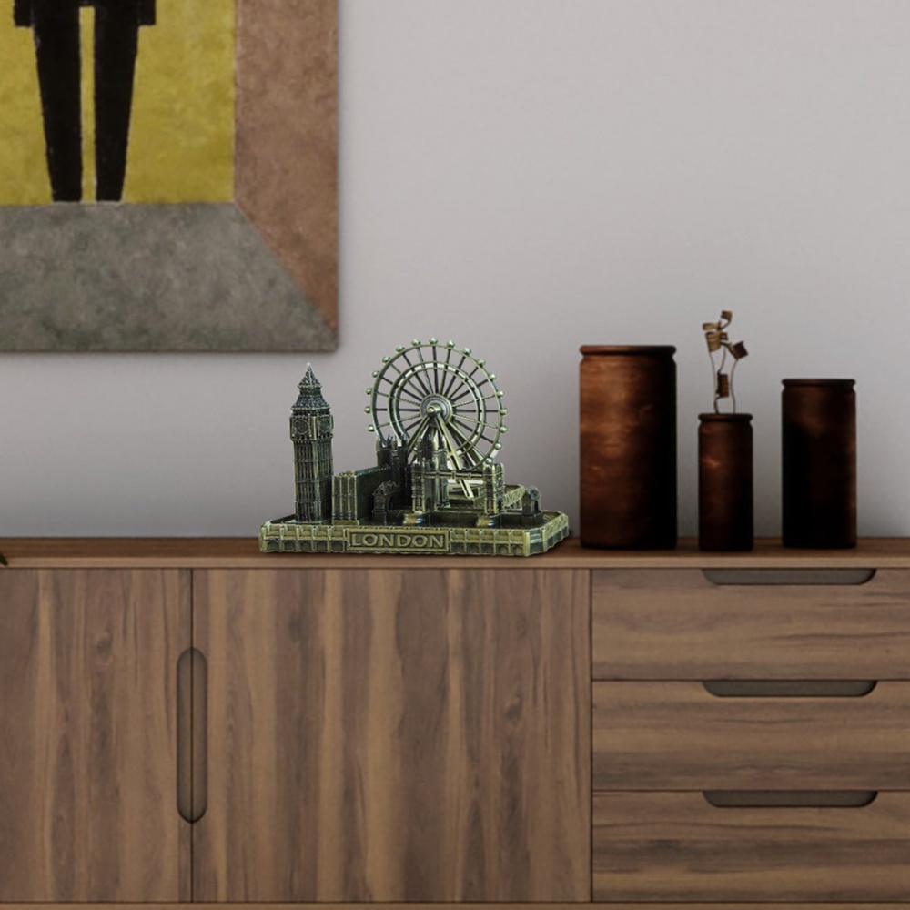 Mô hình cầu london mắt to Ben bằng đồng trang trí nội thất