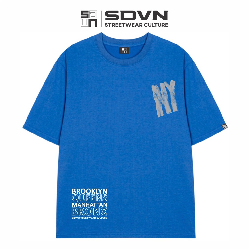 Áo Thun Unisex Nam Nữ Form Rộng SDVN NY Brooklyn | BigBuy360 - bigbuy360.vn