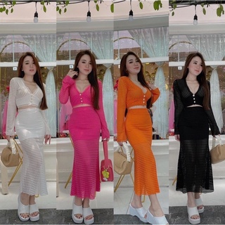 SÉT VÁY ĐUÔI CÁ TAY DÀI SIÊU XINH🤩(HÀNG QUẢNG CHÂU) CHUẨN MẪU