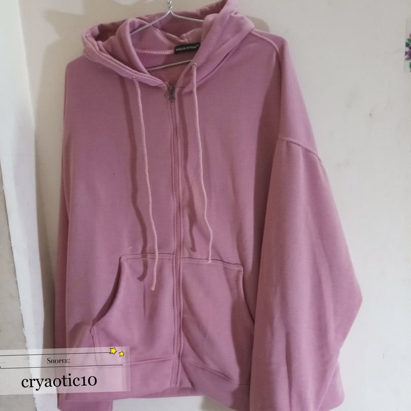 Áo khoác hoodie có dây kéo zip basic hoodie unisex | WebRaoVat - webraovat.net.vn