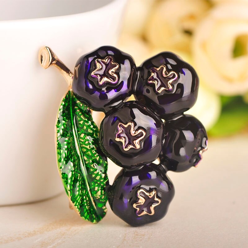 Ghim cài áo hình trái cây thiết kế độc đáo nhiều màu sắc thời trang