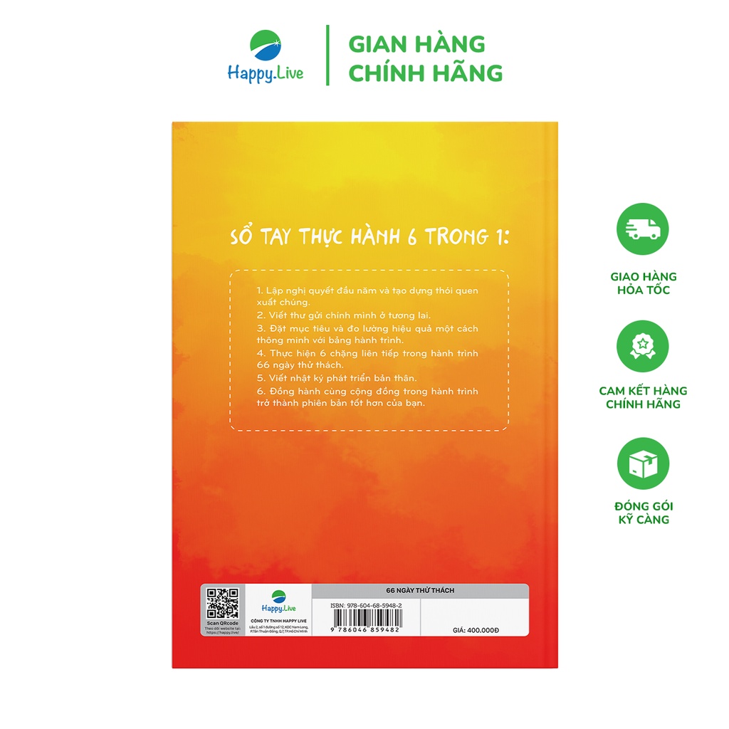 Sách Sổ Tay Thực Hành 6×66 Ngày Thử Thách (Phiên bản đặc biệt giới hạn)