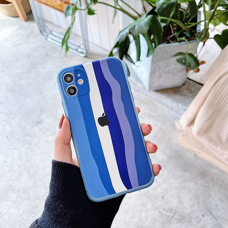Ốp điện thoại silicon TPU đơn giản họa tiết gợn sóng cho iPhone 11 Pro Max X Xr Xs Max 7 8+ Se 2020 12 pro max 12 mini 13 pro max 13 mini | BigBuy360 - bigbuy360.vn