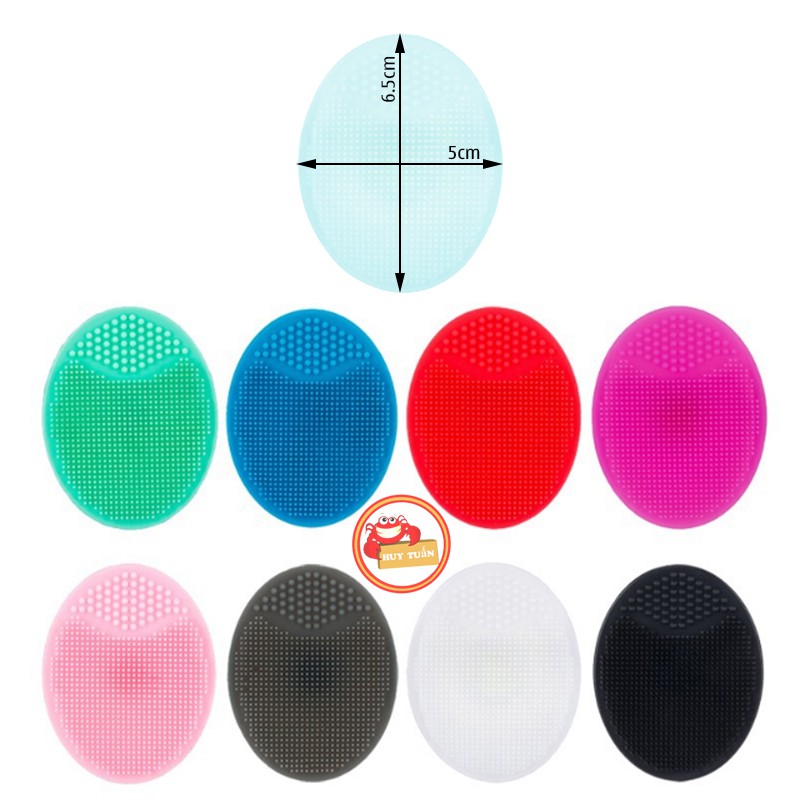 Miếng silicone gai rửa và massage mặt hình oval (RMO02)