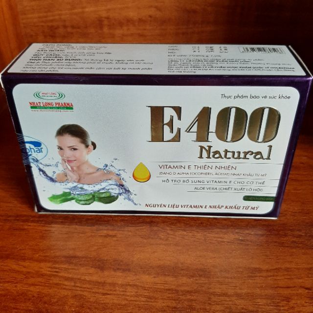 Vitamin E thiên nhiên E400 Natural