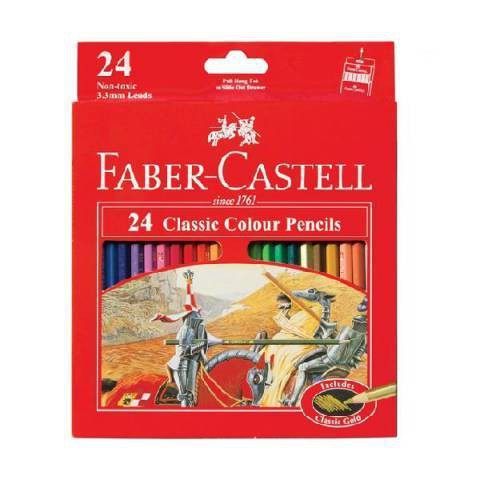 Chì màu khô Faber Castell 24 màu