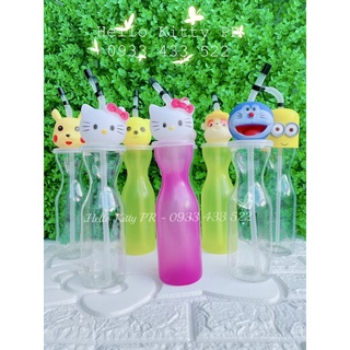 Bình nhựa 3D 500ml HELLO KITTY - DOREMON DORAEMON