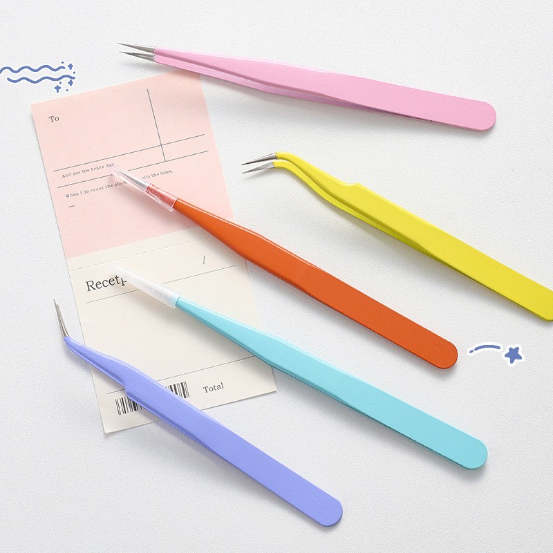 Nhíp gắp sticker băng keo giấy washi làm bút ký/album thủ công đa năng kiểu dáng dễ thương màu pastel