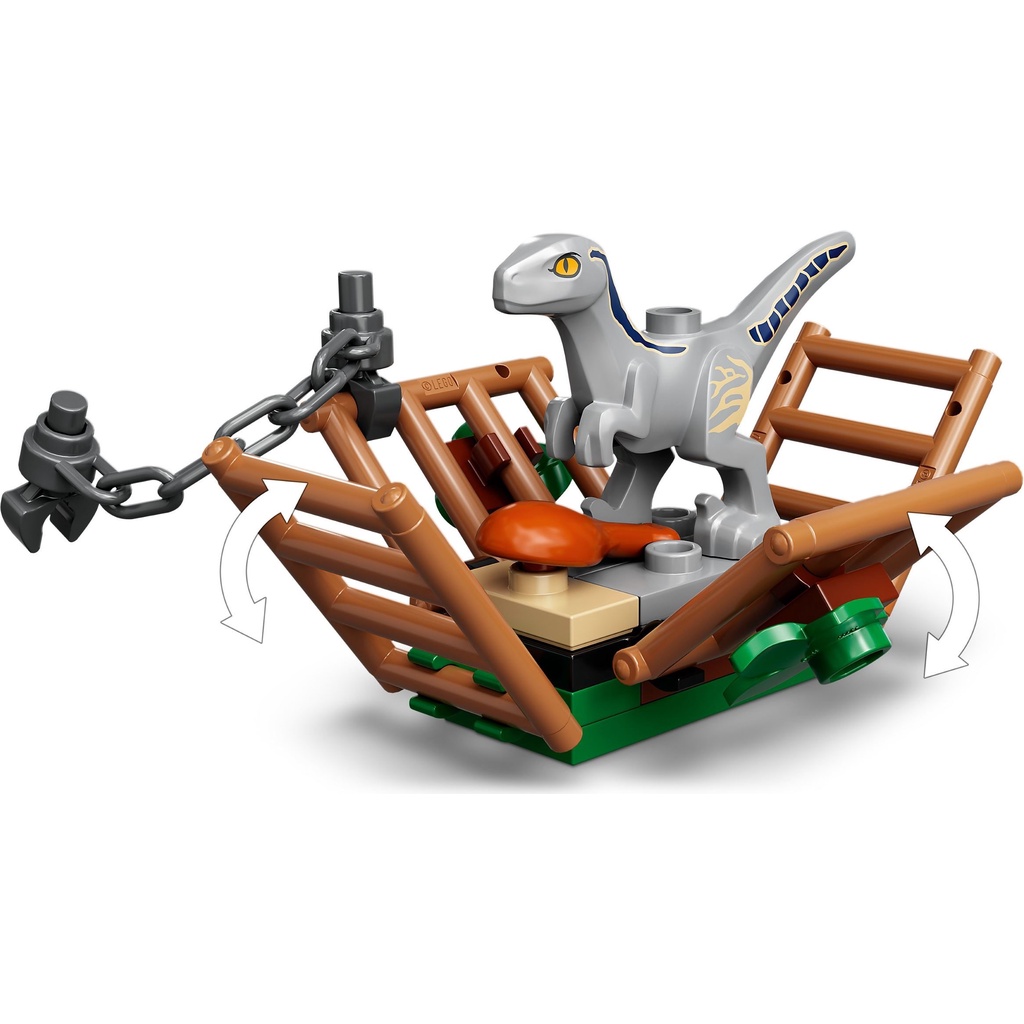LEGO Jurassic World 76946 Truy đuổi khủng long Velociraptor Blue & Beta
