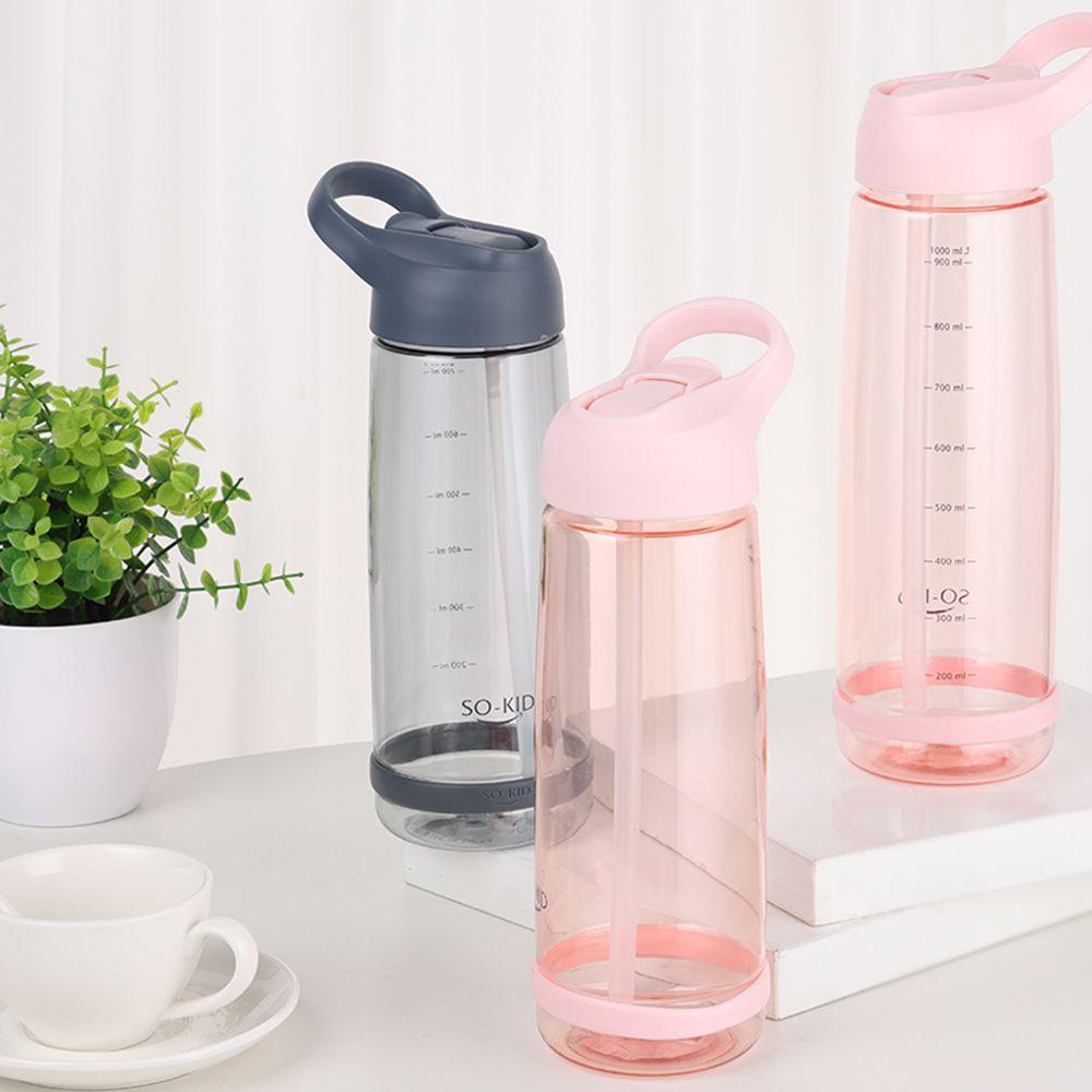 PISTA Bình Nước Thể Thao Chống Tràn Kèm Ống Hút Tiện Lợi