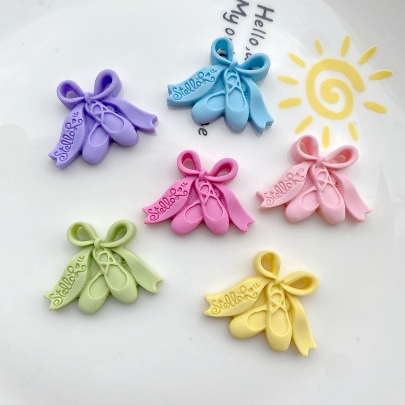 Set 20 Phụ Kiện Trang Trí Điện Thoại Hình Giày Múa Ba Lê Diy