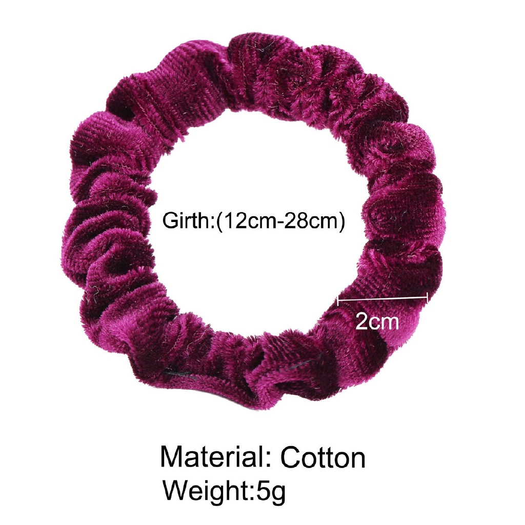 Dây Buộc Tóc Hishop Màu Trơn Kiểu Đơn Giản Phong Cách Hàn Quốc Cho Nữ