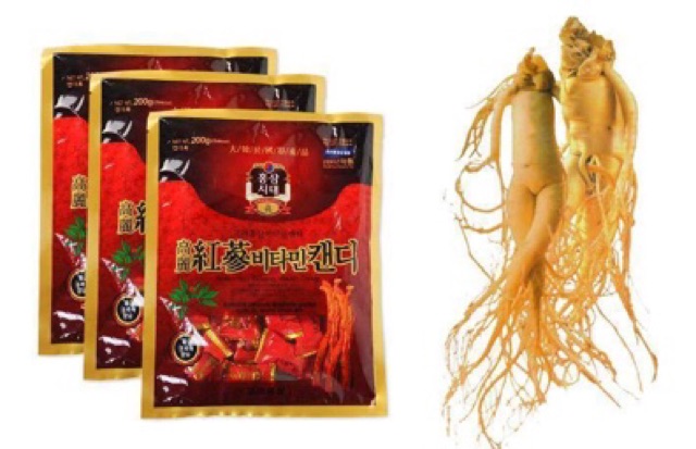 Kẹo Nhân Sâm Đỏ Red Ginseng Hàn Quốc 200g