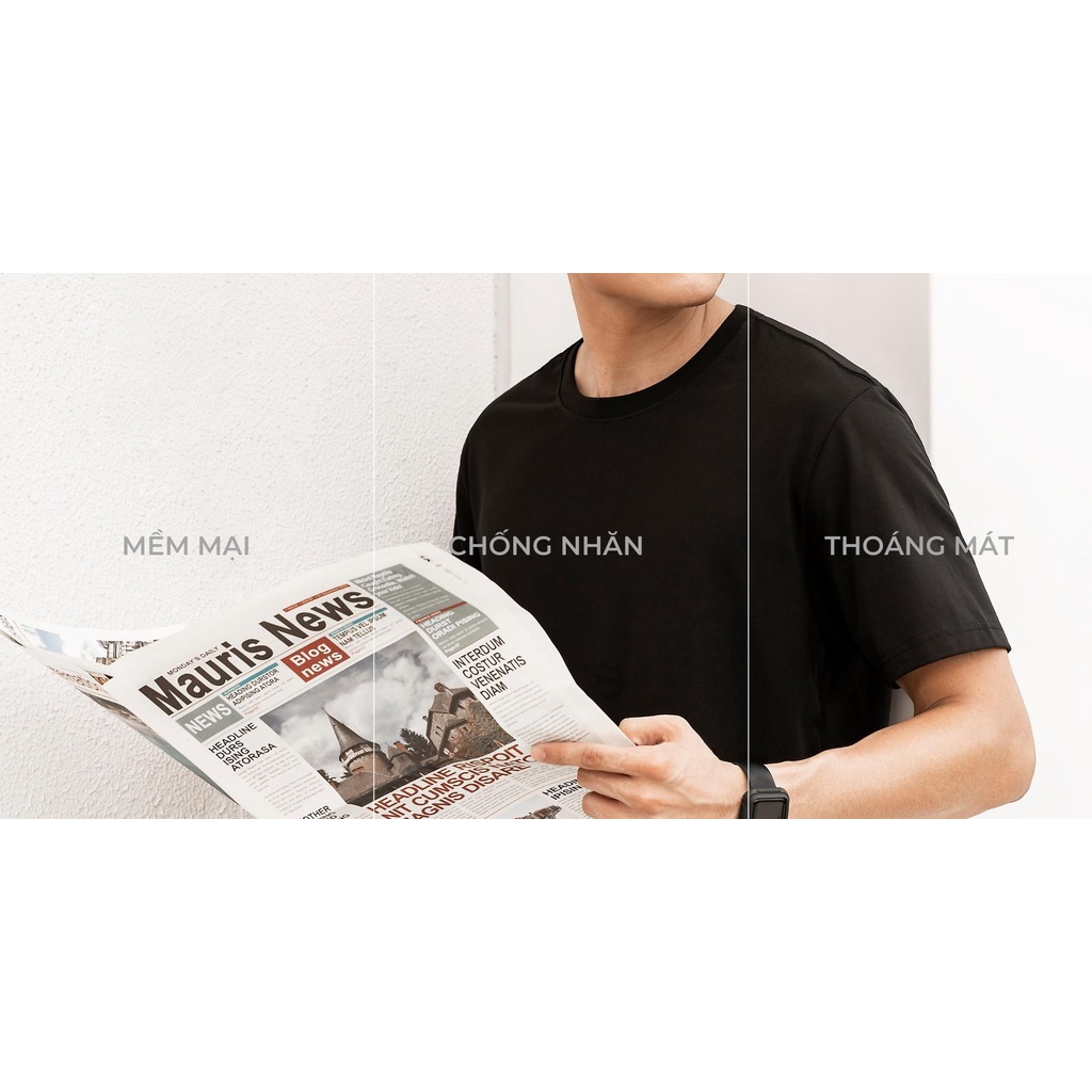 Áo thun dài tay nam Cotton Compact in Single màu đen thương hiệu Coolmate | BigBuy360 - bigbuy360.vn