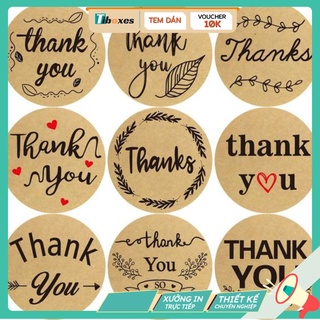 Tem Kraft Handmade Thân Thiện Nhiều Mẫu TiBoxes Thiết Kế In Ấn Xưởng In Trực Tiếp Giá Rẻ Giao Hàng Nhanh