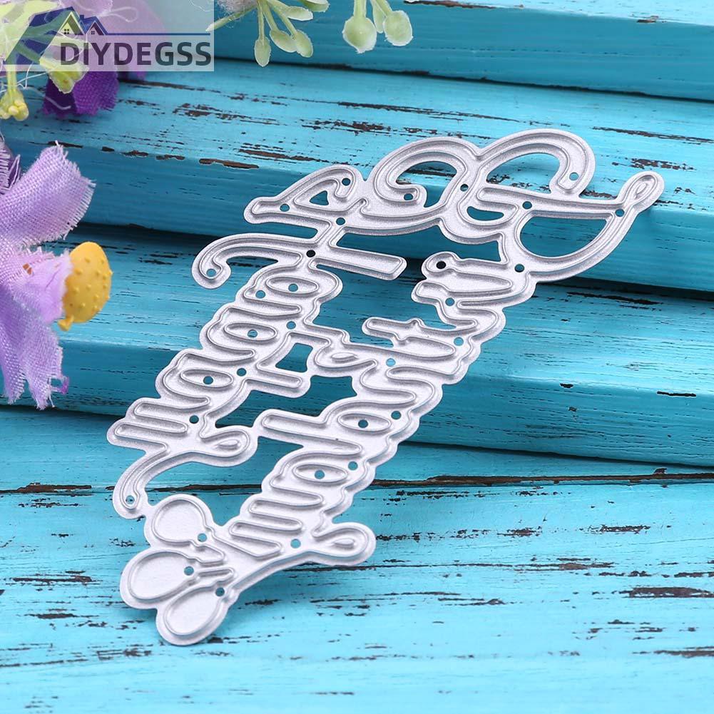 Diydegss2 Birthday DIY Metal Scrapbook Craft Embroidery Art Cutting Die Stencils Gift