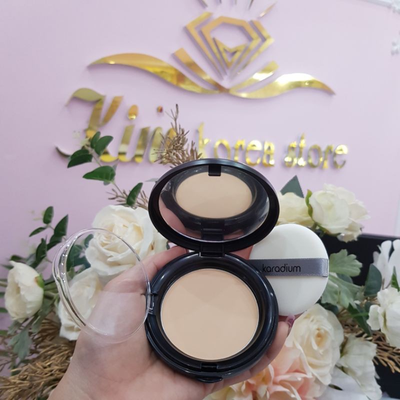 Phấn phủ nén Karadium kiềm dầu che khuyết điểm tối ưu make up tự nhiên