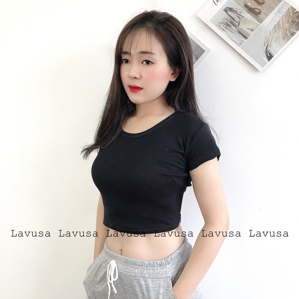 [ Mã WASTAPR giảm 10K đơn 50K] Áo Croptop Body Trơn Siêu Hot Hit Hai Màu Đen, Trắng LAVUSA | BigBuy360 - bigbuy360.vn