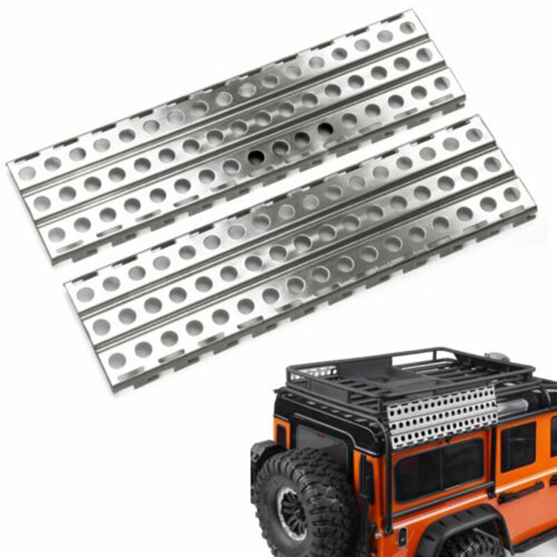 Bảng mạch thang cát 2 cái bằng thép không gỉ cho xe Axial SCX10 TRX-4 D90 1/10 RC Crawler Car