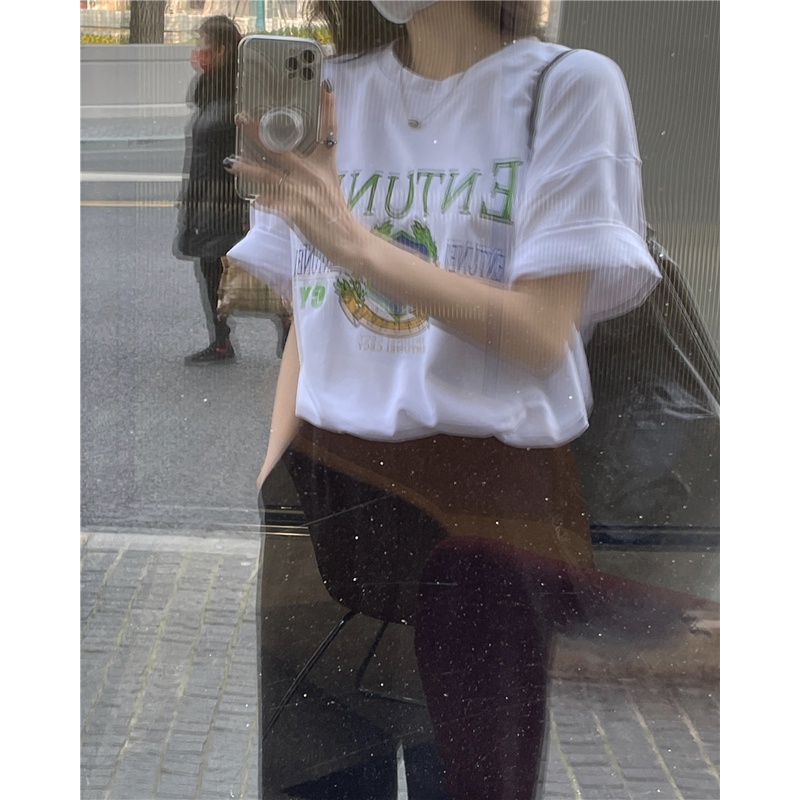 Áo thun tay lỡ form rộng Oversize Yinxx, áo phông Unisex nam nữ màu xám ATL46
