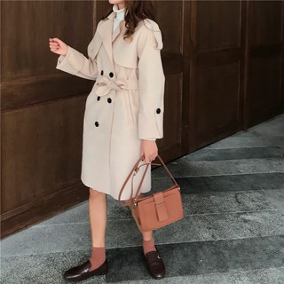 [HÀNG ORDER] Áo khoác măng tô thắt đai basic UL032-1