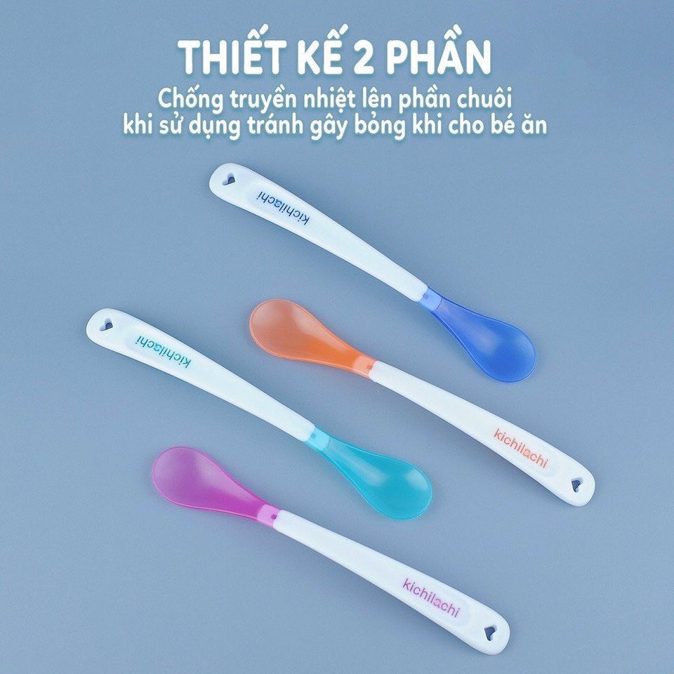 Thìa báo nóng KICHILACHI cho bé ăn dặm