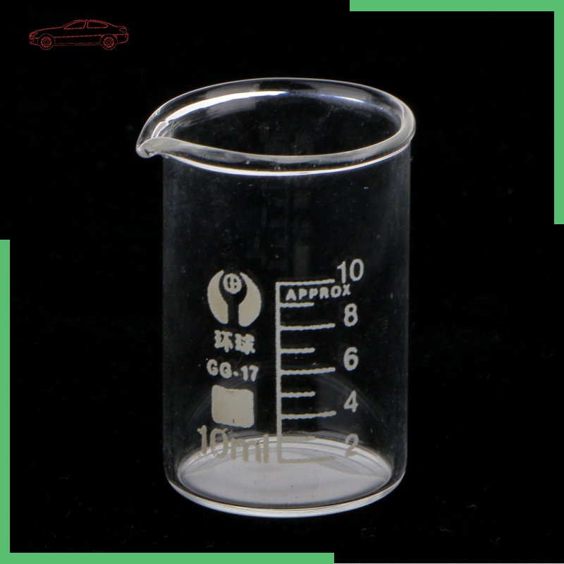 Cốc thủy tinh đo lường dung tích 10ml tiện dụng cho phòng thí nghiệm