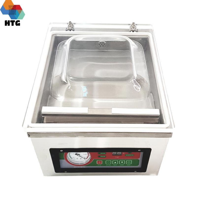 Máy hút chân không công nghiệp để bàn Vacuum Packer, hoàn toàn tự động, hút mạnh mẽ độ chân không đạt -1Mpa, vỏ Inox