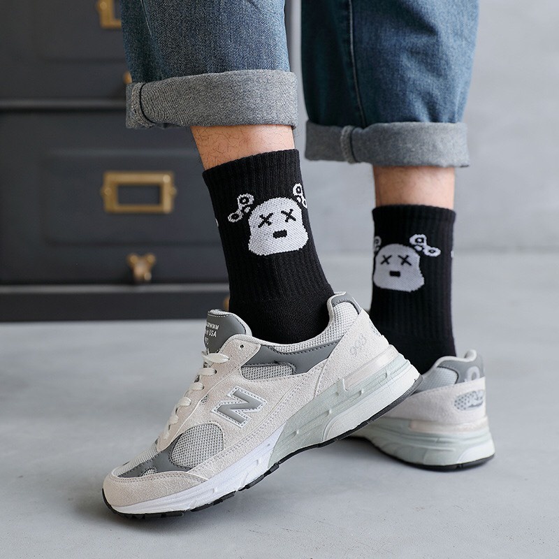 Tất Cổ Cao Robot Cho Nam/ Nữ Freesize ERA SHOP 078323 - Màu Trơn Đơn Giản, Phù Hợp Mang Sneaker, Siêu Rẻ Đẹp