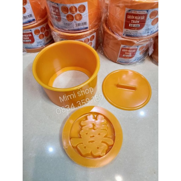 Khuôn xôi tròn chữ hỷ 10cm (kèm ảnh thật)