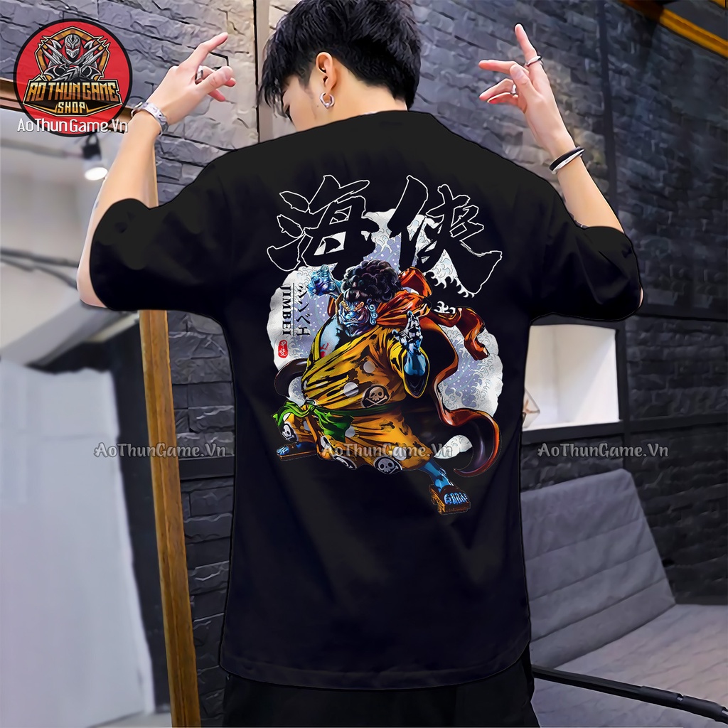 Áo phông one piece Jinbe nam nữ Áo one piece jinbe trắng đen form rộng unisex cotton co giãn thoáng mát TGAG