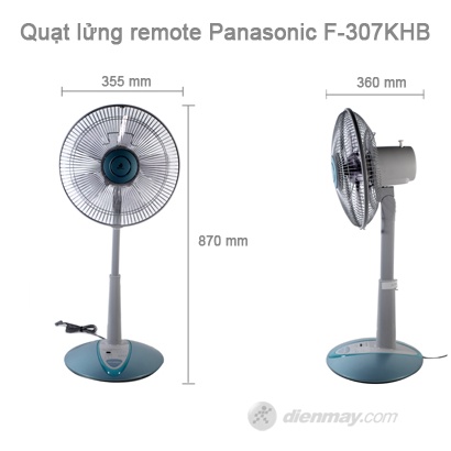 Quạt cây đứng Panasonic F-307KHB màu xanh