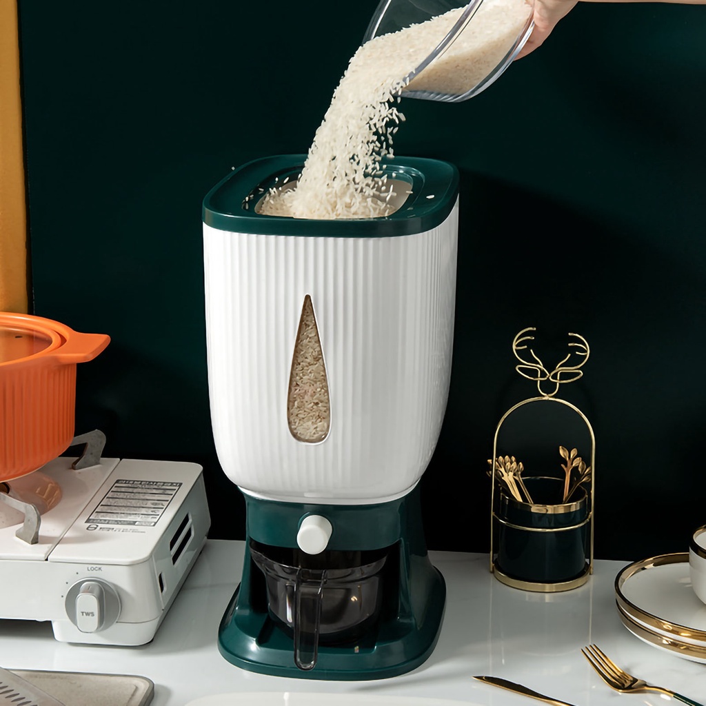 Có thể bán buôn Máy phân phối gạo gia đình Công suất lớn Hộp chứa ngũ cốc thực phẩm tự động hồi lưu có Virgina056 Hàng giao ngay