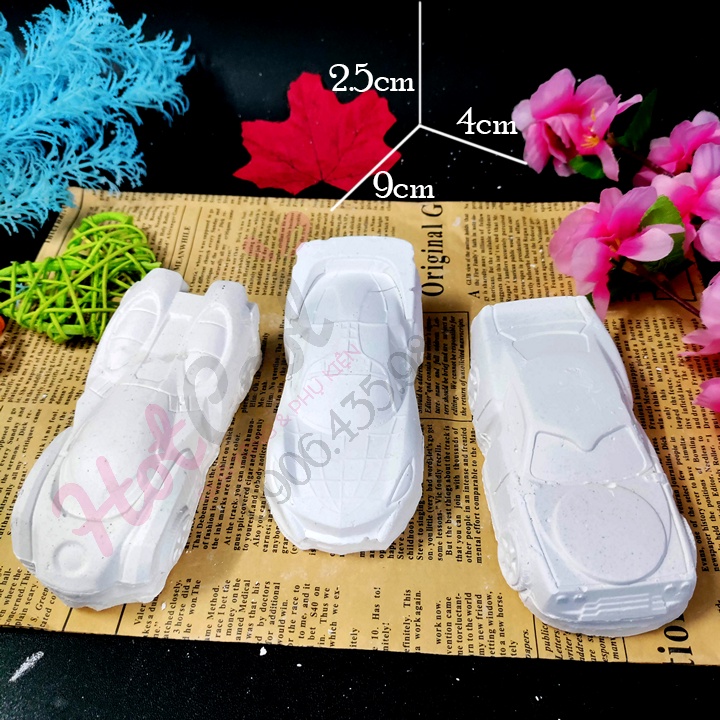 Tô Tượng BỘ 3 XE SIÊU ANH HÙNG size L, tượng thạch cao tô màu cao cấp chọn mẫu