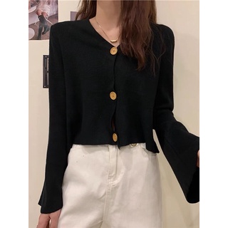 Áo len cardigan cổ tim cài cúc (hàng nhà máy Quảng Châu)