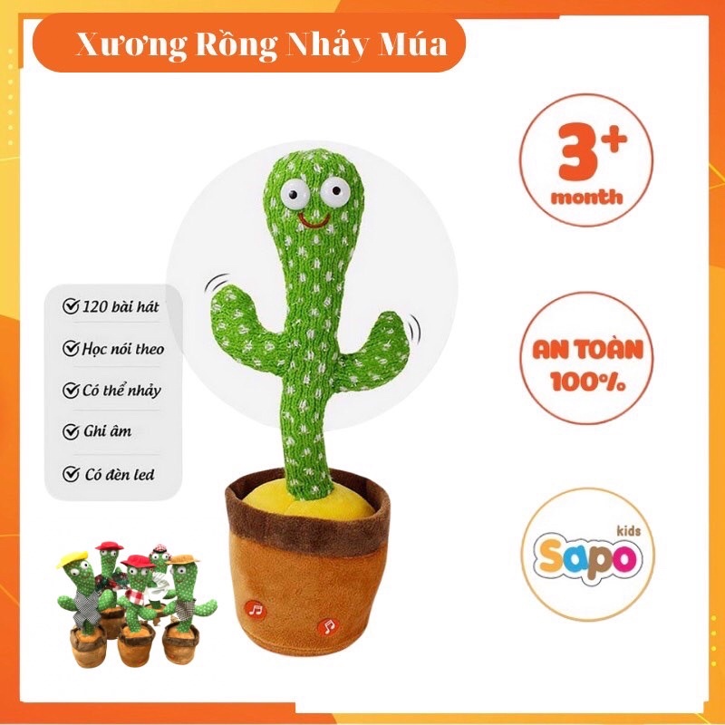 Cây Xương Rồng Nhảy Múa, Xương Rồng Nhại Tiếng,Nhại Giọng 120 Bài Hát Tiếng Việt Sapo Kids