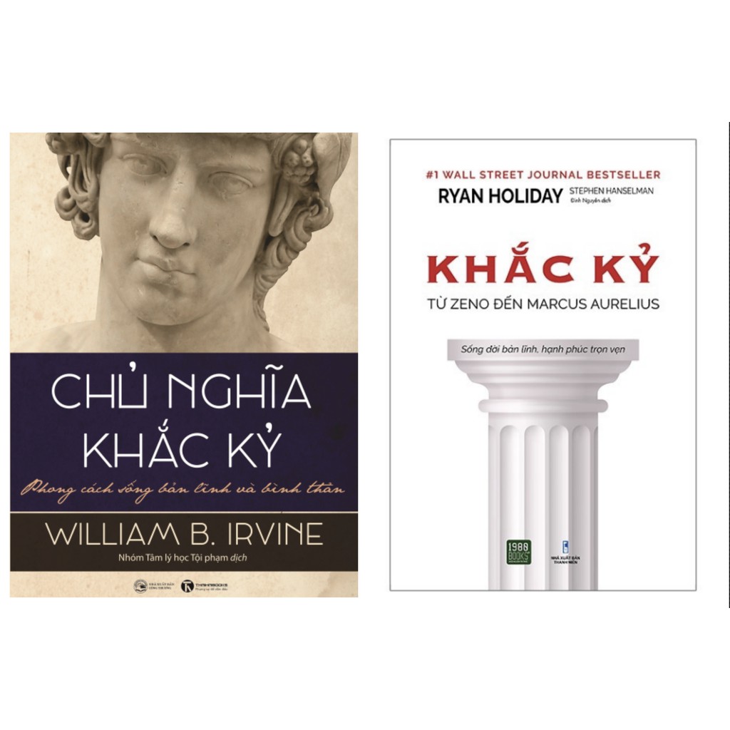 Sách - Combo chủ nghĩa khắc kỷ và Khắc kỷ - Từ Zeno đến Marcus Aurelius