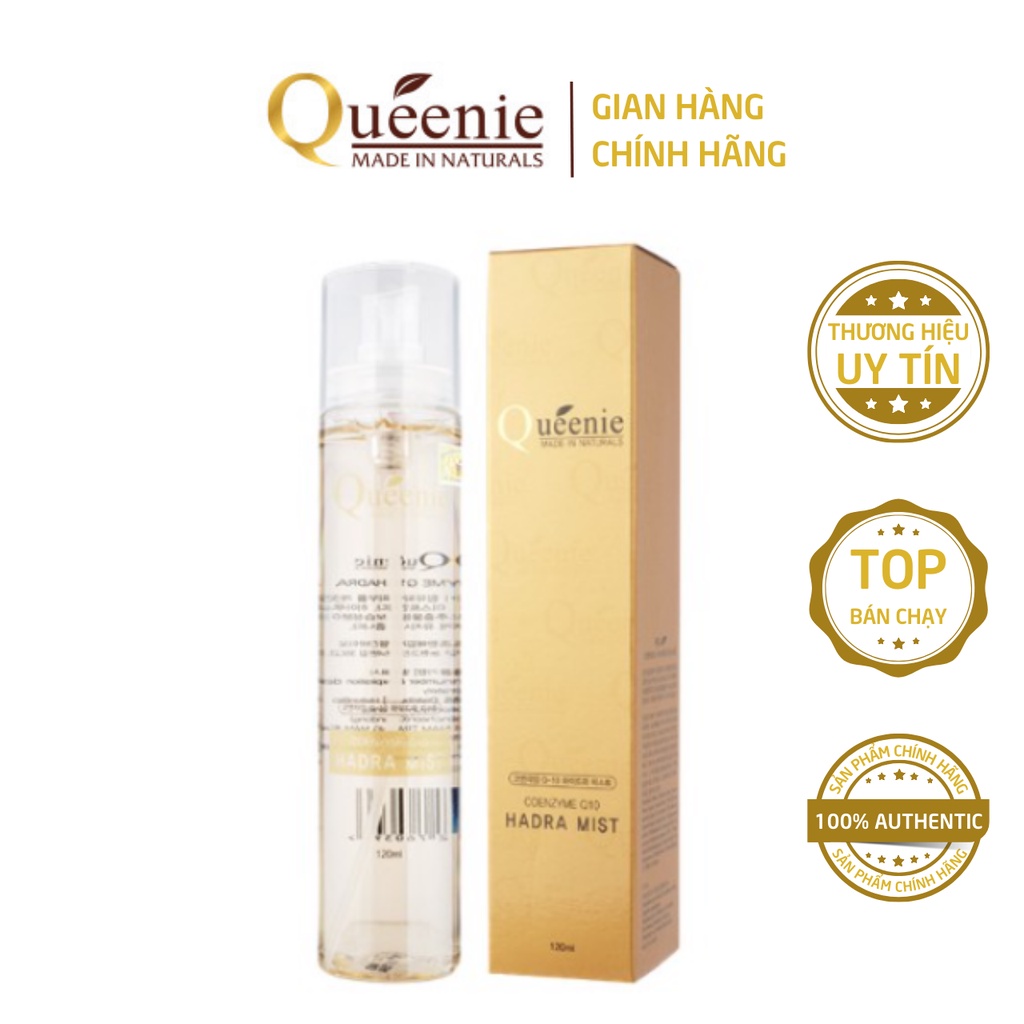 Xịt Khoáng Queenie Cấp Ẩm Chống Lão Hóa Dưỡng Da Ẩm Mịn Hàn Quốc Chính Hãng 120ml