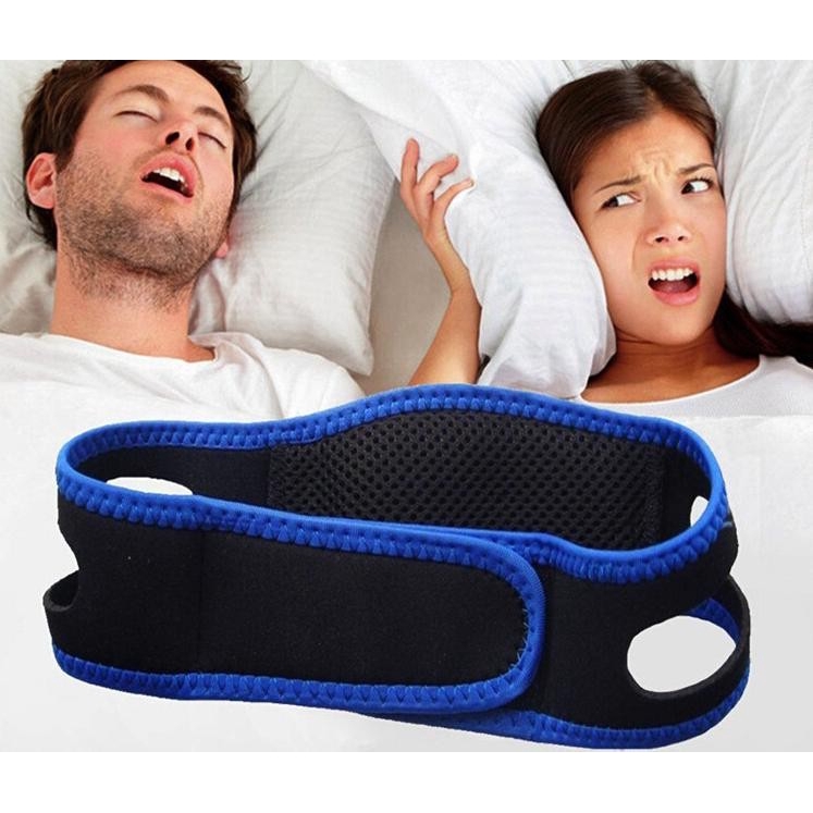 Đai chống ngáy và hở miệng khi ngủ ( Xanh ) L018