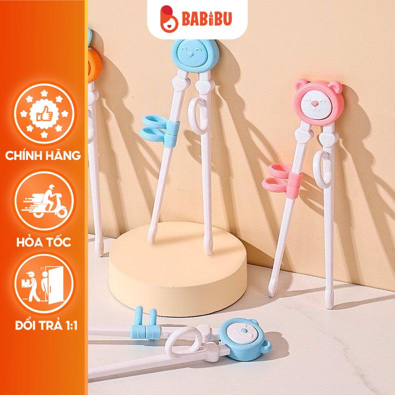 Đũa Tập Ăn Cao Cấp Cho Bé, Chất Liệu Nhựa ABS An Toàn Hàng Xuất Nhật Babibu - DTAG