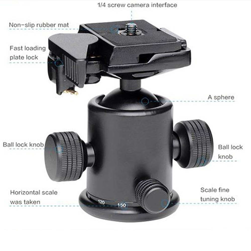 Đầu bi / Head Ball cho Tripod / Monopod Manbily KM-0 - PHUKIEN2T_KM-0