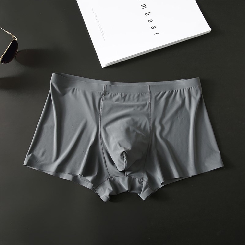 [𝗖𝗢𝗠𝗕𝗢 𝟯] Quần lót nam thun lạnh co dãn dáng Boxer ,quần sịp nam su đúc không đường may, không viền mỏng nhẹ | BigBuy360 - bigbuy360.vn