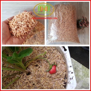 Vỏ trấu trồng cây, vỏ trấu cho gà Gói 10dm3 (1kg)