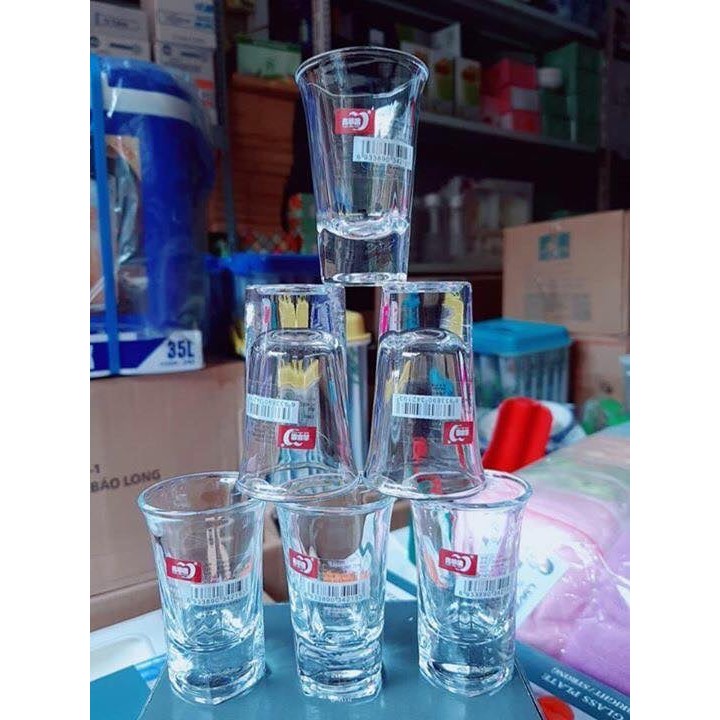 BỘ 6 LY RƯỢU ĐẾ DÀY CỰC SANG