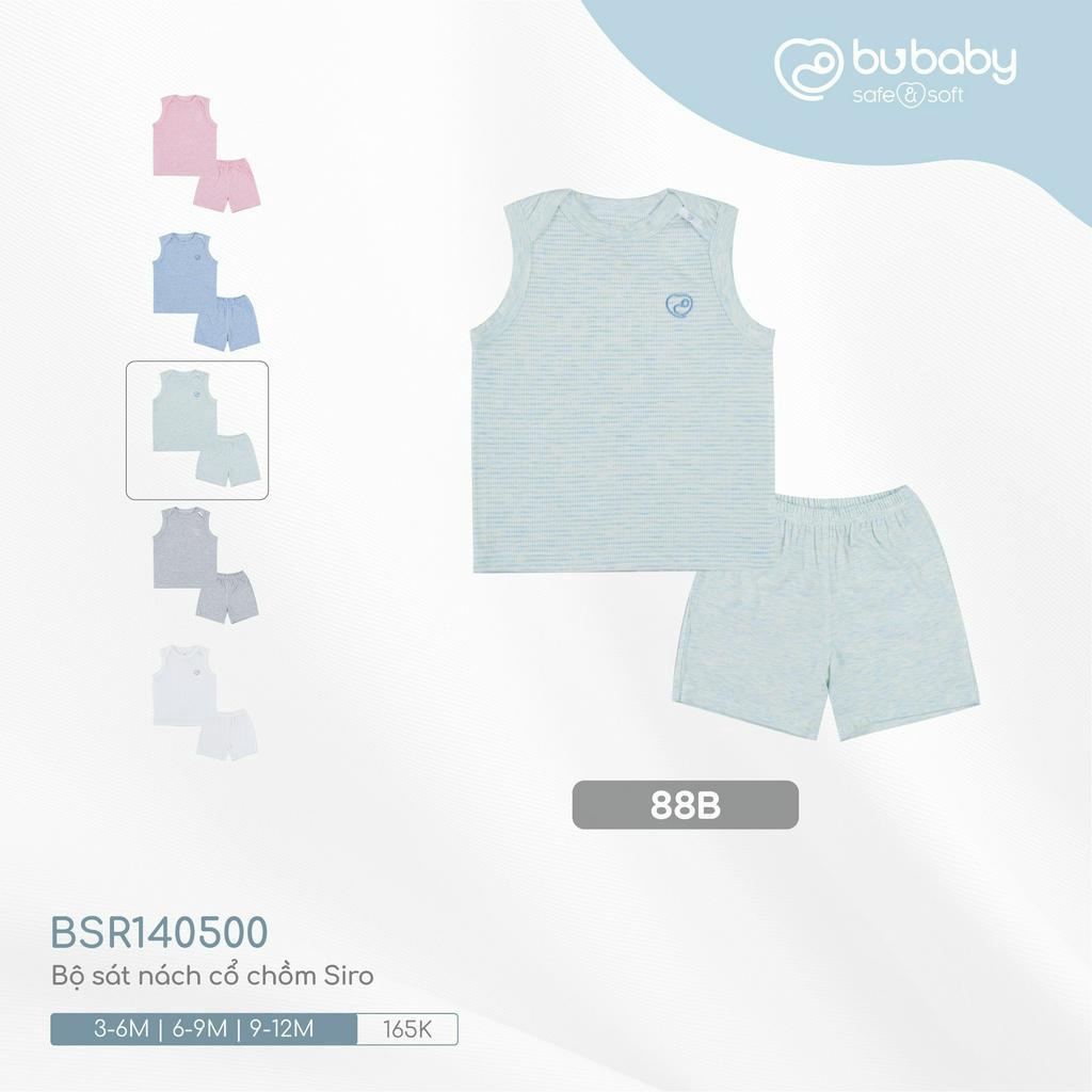 |BU BABY| Bộ sát nách cổ chồm Siro -Bộ 3 lỗ Bu bamboo cho bé yêu - bộ balo Bambus - Bu baby JOYFUL COLLECTION