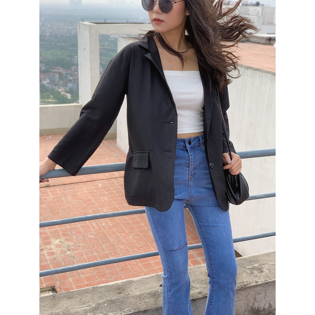 Áo blazer 1 lớp oversize SA438 LOLLIE STUDIO