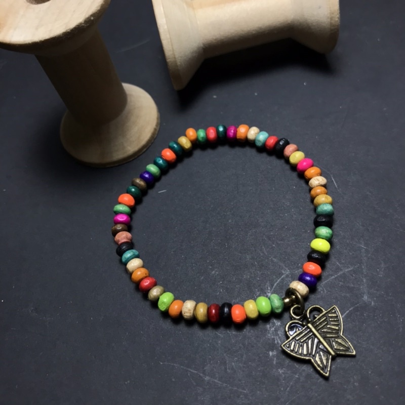 NGŨ SẮC : vòng tay handmade, hạt gỗ charm, vòng charm gỗ