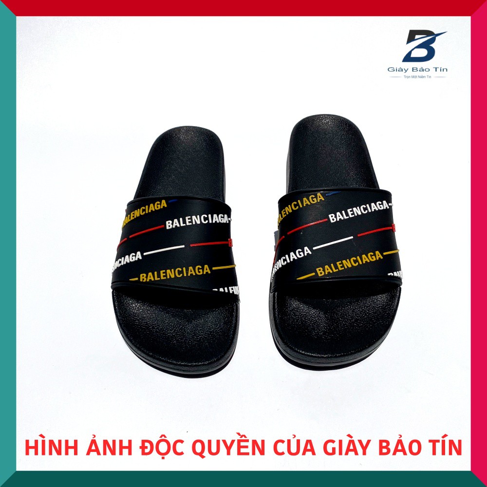 Dép lê nam, dép Balenciaga , quai dép họa tiết in nổi, đế cao su đúc, nhẹ nhàng, êm ái BL 579